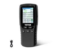 VEVOR Moniteur de qualité d'air 8 en 1, dectecteur de particules professionnel PM2,5 PM10 PM1.0, formaldéhyde, température, humidité, testeur TVOC AQI avec seuils d'alarme pour intérieur, extérieur