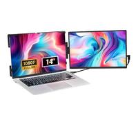 VEVOR Moniteur Portable 14 po HD pour Ordinateur Portable 13-17 po, Extension d'Écran FHD 1080P IPS, Écran Pivotant Unique, Port USB-C/USB-A/Mini HDMI, Compatible avec Mac/Wins/Android/Switch/PS5