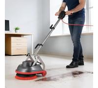 VEVOR Monobrosse, Nettoyeur de Sol à Brosse Rotative, pour Carrelage Parquet Moquettes, Laveuse Électrique 2 Roulettes, Cireuse et Poliseuse Vitesse 1900 tr/min Max., Câble 13 m, 3 Pads et 3 Brosses