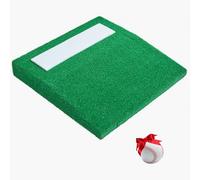 VEVOR Monticule de lancement, 78 cm, monticule de lanceur de baseball portable avec poignée de transport, gazon en PP anti-décoloration et patins en caoutchouc, pour entraînement intérieur extérieur