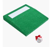 VEVOR Monticule de Lancement, 78 cm, Monticule de Lanceur de Baseball Portable avec poignée de Transport, Gazon en PP Anti-décoloration et Patins en Caoutchouc, pour entraînement intérieur extérieur