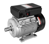 VEVOR Moteur électrique 1,1 kW moteur de compresseur d'air monophasé, 2800 tr/min, CA 220-240 V, 7,1 A, cadre 90S, B3, arbre à clavette 24 mm, rotation CW/CCW pour machines agricoles et équipements