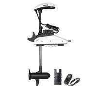 VEVOR Moteur de Bateau de Pêche à la Traîne, Poussée 25 kg, Moteur Hors-bord Électrique 12 V avec GPS, Tige 915 mm, 10 Vitesses, Télécommande, Indicateur de Batterie LCD, pour Kayak, Eau Douce Salée
