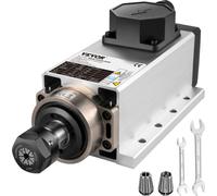 VEVOR Moteur de broche refroidi par air 2,2KW Moteur de broche refroidi par air, ER20 Pinces de serrage Moteur de broche de fraisage linéaire, Refroidi par air Moteur de fraise numérique CNC Engraving