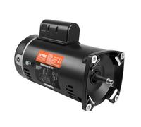 VEVOR Moteur de pompe de piscine 1,5 CV 56Y 115 V (12,8 A)/230 V (6,4 A) 3450 tr/min facteur de service 1,1 condensateur 90 μF/250 V moteur de remplacement à bride carrée à rotation CCW pour piscines