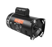 VEVOR Moteur de pompe de piscine 1 CV, 56Y, courant 9,0 A (115 V) / 4,5 A (230 V) 3450 tr/min, facteur de service 1,25, condensateur 90 μF/250 V, moteur de remplacement à bride carrée à rotation CCW