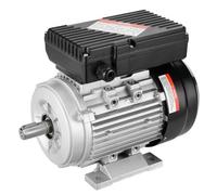 VEVOR Moteur électrique 0,55 kW moteur de compresseur d'air monophasé, 1400 tr/min, CA 220-240 V, 4,5 A, cadre 80, B3, arbre à clavette 19 mm, rotation CW/CCW pour machines agricoles et équipements