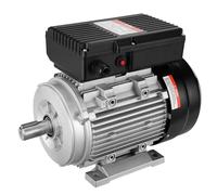VEVOR Moteur électrique 1,1 kW moteur de compresseur d'air monophasé, 2800 tr/min, CA 220-240 V, 7,1 A, cadre 90S, B3, arbre à clavette 24 mm, rotation CW/CCW pour machines agricoles et équipements