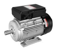 VEVOR Moteur électrique 1,5 kW moteur de compresseur d'air monophasé, 1400 tr/min, CA 220-240 V, 9,85 A, cadre 90L, B3, arbre à clavette 24 mm, rotation CW/CCW pour machines agricoles et équipements