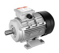 VEVOR Moteur électrique 1,5 kW moteur de compresseur d'air triphasé, 3000 tr/min, CA 230/400 V, 9,5/3,5 A, cadre 90L, B3, arbre à clavette 24 mm, rotation CW/CCW pour machines agricoles et équipements