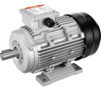 VEVOR Moteur électrique 2,2 kW 2890 tr/min, AC 400 V 4,7 A, 90 l, cadre B3, moteur de compresseur d'air triphasé, arbre cannelé 24 mm, rotation à droite/gauche pour machines agricoles et outils généra