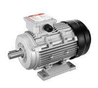VEVOR Moteur électrique 2,2 kW moteur de compresseur d'air triphasé, 2890 tr/min, CA 400 V 50 Hz, 4,7 A, cadre 90L, B3, arbre à clavette 24 mm, rotation CW/CCW pour machines agricoles et équipements