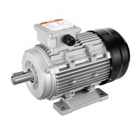 VEVOR Moteur électrique 2,2 kW moteur de compresseur d'air triphasé, 2890 tr/min, CA 400 V 50 Hz, 4,7 A, cadre 90L, B3, arbre à clavette 24 mm, rotation CW/CCW pour machines agricoles et équipements