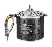 VEVOR Moteur Ventilateur Four, 1/3 CV 1,95 A, 3 Vitesses 1250/950/750 tr/min, Diamètre d'Arbre 10 mm, Longueur d'Arbre 20 mm, ROT CCW à Partir de l'Extrémité de l'Arbre, Condensateur CBB60 15 μF/450 V
