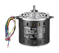 VEVOR Moteur Ventilateur Four 1/5 CV 1,45 A 3 Vitesses 8 μF/450 V Condensateur
