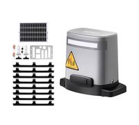 VEVOR Motorisation de Portail Coulissant, 280 W, Ouvre-portail Solaire Électrique pour Portes 20 m et Charge 816 kg, Moteur de Porte Coulissante à Engrenages, Système d'Ouverture de Portails d'Allée