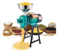VEVOR Moulin à Grain Électrique 2200W Capacité de Broyage 50kg/h Tournant à 1400tr/min Vert