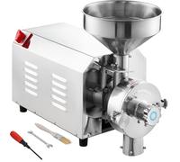 VEVOR Moulin à Grains Électrique pour Soja, Broyeur à Épices Commercial 2200 W, Moulin à Farine 50 kg/h, en Acier Inoxydable, pour Moudre Rapidement Céréales Épices Herbes Poivres Maïs Arachides