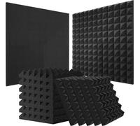 VEVOR Mousse acoustique Panneaux acoustiques, set de 36 pièces, 300x300x50mm, Panneaux muraux insonorisants en forme de pyramide, Panneaux acoustiques, Tapis en mousse acoustique