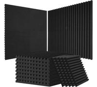 VEVOR Panneau Mousse Acoustique pour Mur Plafond Studio Lot de 52 30x30x2,5 cm