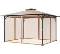 VEVOR Moustiquaire pour Tonnelle Jardin de 304,8x365,8x213,4 cm Filet Uniquement