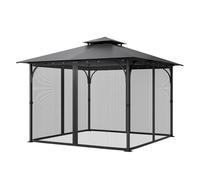 Moustiquaire Tonnelle-Vevor-304,8x304,8x198,1 Cm-Moustiquaire Gazebo Extérieur-Avec Double Fermeture Éclair Multicolore