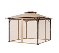 VEVOR Moustiquaire pour Tonnelle Jardin de 304,8x304,8x213,4 cm Filet Uniquement