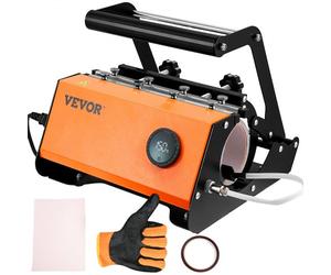 VEVOR Mug - Presse à sublimation - 600 W - Pour impression - Presse à Chaud - 32,5 cl-88,7 cl - Presse à chaleur - Bricolage - Céramique / Acier inoxydable