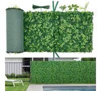 VEVOR Mur Végétal Artificiel 248,3x61 cm Haie Artificielle Lot de 4 Panneaux de Feuillage Artificiel Brise Vue de Balcon pour Décoration, Mariage, Intérieur et Extérieur, Clôture de Jardin, Terrasse