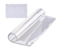 Nappe Imperméable Transparente - VEVOR - Nappe Carrée Transparente Protection de Table en PVC 30,5x30,5x1,5 mm