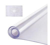 VEVOR Nappe Rectangle Transparente 106,7x182,9 cm Épaisseur 2 mm, Film de Table Transparent en PVC, Imperméable et Facile à Nettoyer, Protection de Table pour Bureau, Cuisine Restaurant Salle à Manger