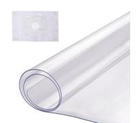 VEVOR Nappe Rectangle Transparente 40,6x81,3 cm Épaisseur 1,5 mm, Film de Table Transparent en PVC, Imperméable et Facile à Nettoyer, Protection de Table pour Bureau, Cuisine Restaurant Salle à Manger