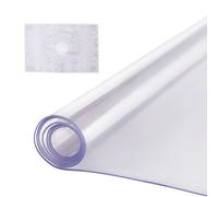VEVOR Nappe rectangulaire transparente 101,6×203,2 cm PVC ép. 2 mm – Imperméable, facile à nettoyer