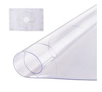 VEVOR Nappe Ronde Protège Table Transparent en PVC 106,7 cm Épaisseur de 2 mm