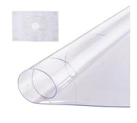 VEVOR Nappe Ronde Transparente Diamètre 106,7 cm Épaisseur 2 mm, Film de Table Transparent en PVC, Imperméable et Facile à Nettoyer, Protection de Table pour Bureau, Cuisine Restaurant Salle à Manger