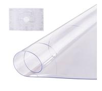 VEVOR Nappe Ronde Transparente Diamètre 106,7 cm Épaisseur 2 mm, Film de Table Transparent en PVC, Imperméable et Facile à Nettoyer, Protection de Table pour Bureau, Cuisine Restaurant Salle à Manger