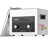 VEVOR Nettoyeur à ultrasons 10 L avec minuterie chauffante & panier, machine à cavitation sonique numérique professionnelle, 240 W Machine de nettoyage pour outils de laboratoire Pièces métalliques Ca