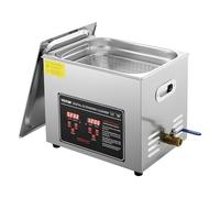 VEVOR Nettoyeur à Ultrasons 1,3 L, Bac Ultrasons avec Chauffage et Minuterie, Temps Réglables 0-30 min, Appareil de Nettoyage Ultrasonique avec Affichage Numérique LED, pour Bijoux Lunettes Montres La