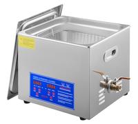 VEVOR Nettoyeur à Ultrasons 15L Machine à laver à Ultrasons Professionnel en Acier Inoxydable Multifonction avec Minuterie Numérique de Chauffage pour Lunettes Montres Bijoux Laboratoire