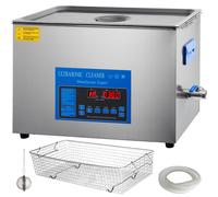 VEVOR Nettoyeur à Ultrasons 22 L Double Fréquence avec Chauffage et Minuterie