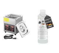 VEVOR Nettoyeur à Ultrasons 2L en Acier Inoxydable Bac Ultrasons Numérique avec Chauffage Temps & PURIVITA - Concentré de Nettoyant liquide pour produits ultrason - Multi-usages - Nettoyeur Bijoux