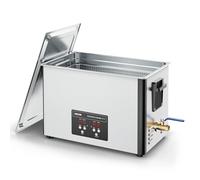 VEVOR Nettoyeur à Ultrasons 30 L, Appareil de Nettoyage par Ultrasons 480 W 40 kHz, avec Panier de Nettoyage et Affichage Numérique, en Acier Inoxydable, pour Bijoux Lunettes Montres Labo Clinique