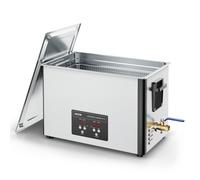 VEVOR Nettoyeur à Ultrasons 30 L, Appareil de Nettoyage par Ultrasons 480 W 40 kHz, avec Panier de Nettoyage et Affichage Numérique, en Acier Inoxydable, pour Bijoux Lunettes Montres Labo Clinique