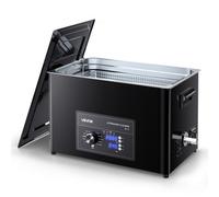 VEVOR Nettoyeur à Ultrasons 30 L, Appareil de Nettoyage par Ultrasons avec Commande par Bouton, en Inox, avec Panier et Boule de Nettoyage, pour Montres, Rasoirs, Bijoux, Pièces de Monnaie, Noir