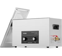 VEVOR Nettoyeur à ultrasons 30L avec minuterie chauffante et panier, machine à cavitation sonique numérique professionnelle, machine de nettoyage 360 W pour outils de laboratoire, pièces métalliques,