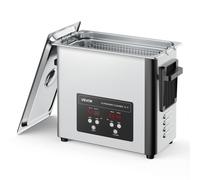 VEVOR Nettoyeur à Ultrasons 6 L, Appareil de Nettoyage par Ultrasons 120 W 40 kHz, avec Panier de Nettoyage et Affichage Numérique, en Acier Inoxydable, pour Bijoux Lunettes Montres Pièces de Monnaie
