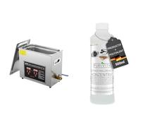 VEVOR Nettoyeur à Ultrasons 6L en Acier Inoxydable Bac Ultrasons Numérique avec Chauffage Temps & PURIVITA - Concentré de Nettoyant liquide pour produits ultrason - Multi-usages - Nettoyeur Bijoux