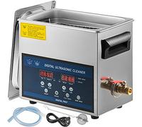 VEVOR Nettoyeur à Ultrasons 6L Nettoyeur à Ultrasons Professionnel à Double Fréquence 28/40KHZ Appareil de Nettoyage Ultrasonique avec Cuve en Acier Inoxydable pour Bijoux Lunettes Montre Dentier