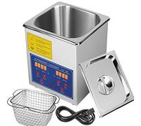 VEVOR Nettoyeur à ultrasons Machine de nettoyage en acier inoxydable avec minuteur numérique de chauffage pour usage domestique commercial commercial (2 L)