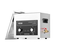 VEVOR Nettoyeur à Ultrasons Numérique 10 L, Bac Ultrasons 240 W, Appareil de Nettoyage Ultrasonique Professionnel avec Minuterie, Chauffage et Panier, pour Pièces Automobiles, Bijoux, Lunettes, Labo